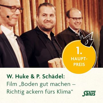 Preisverleihung: Wolfram Huke und Team erhalten den 1. Hauptpreis für „Boden gut machen“