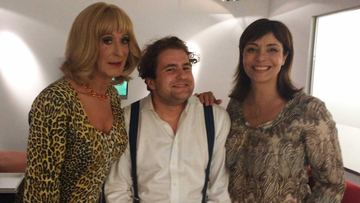 Backstage bei einem TV-Auftritt, mit Lilo Wanders und Ann-Marlene Henning
